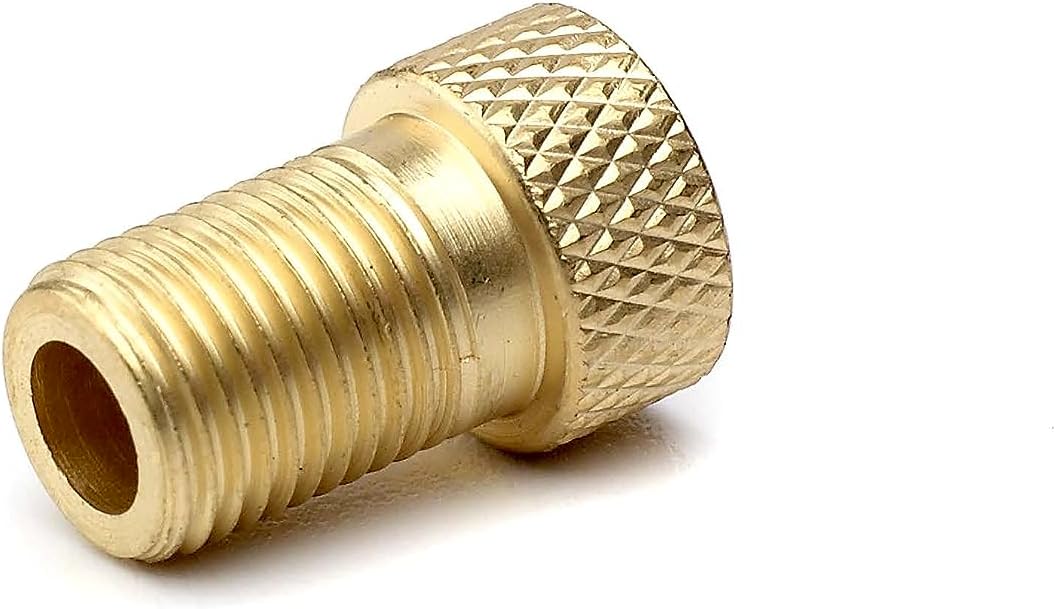 Presta To Schrader Bicycle Valve Adapter – Gold Metal